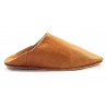 Babouches homme pointues en cuir ocre