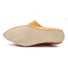 Babouches homme pointues en cuir ocre