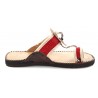 berber thongs made of natural leather and kilim