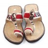 berber thongs made of natural leather and kilim