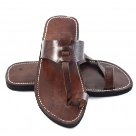 Berber Sandals made of Brown Leather for Men