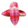 Slippers made of Pink and Red Sabra for Women