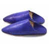 Tapered slippers made of brown leather for Men
