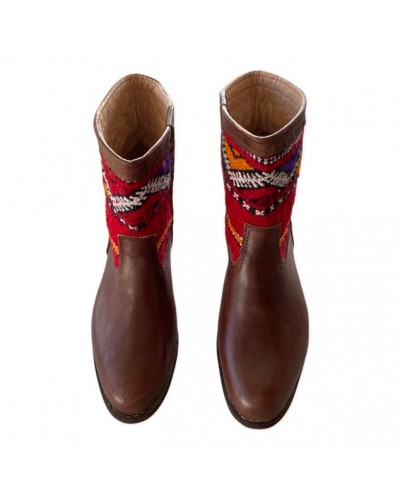 Wydad brown & kilim boots