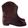 Wissane leather ankle boots in brown