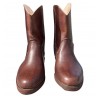 Wissane leather ankle boots in brown